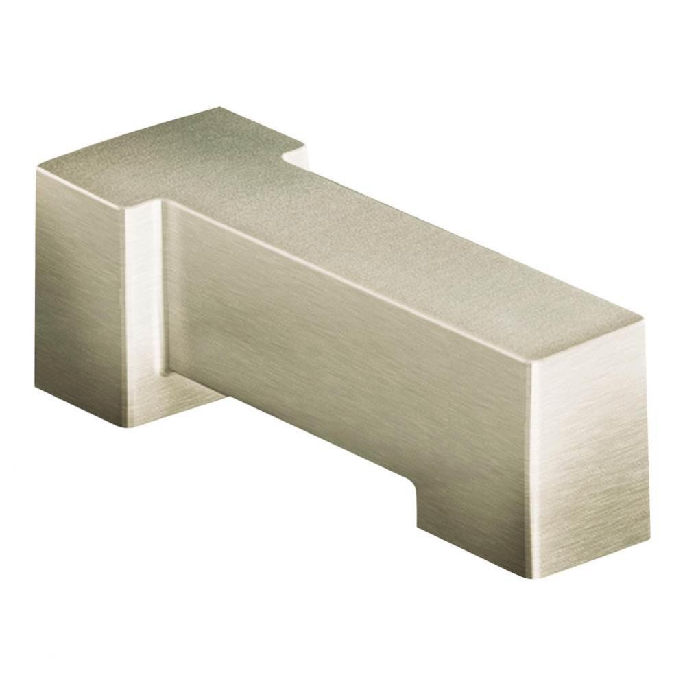 90-Degree Non Diverter Spout, Brushed Nickel