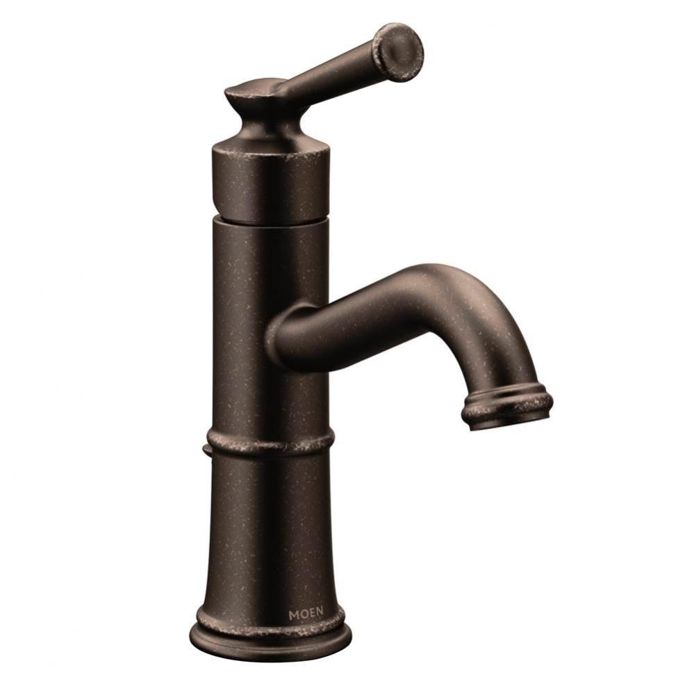 Belfield One-Handle Bathroom Sink Faucet with Drain Assembly and Optional Deckplate, Oil Rubbed Br
