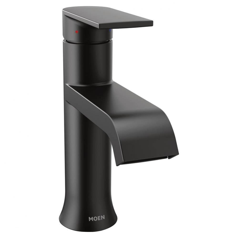 Genta LX One-Handle Single Hole Modern Bathroom Sink Faucet with Optional Deckplate, Matte Black