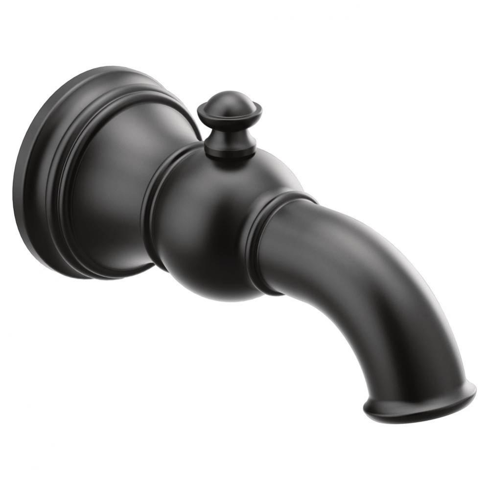 Weymouth Tub Spout with Diverter 1/2-Inch Slip-Fit CC Connection, Matte Black