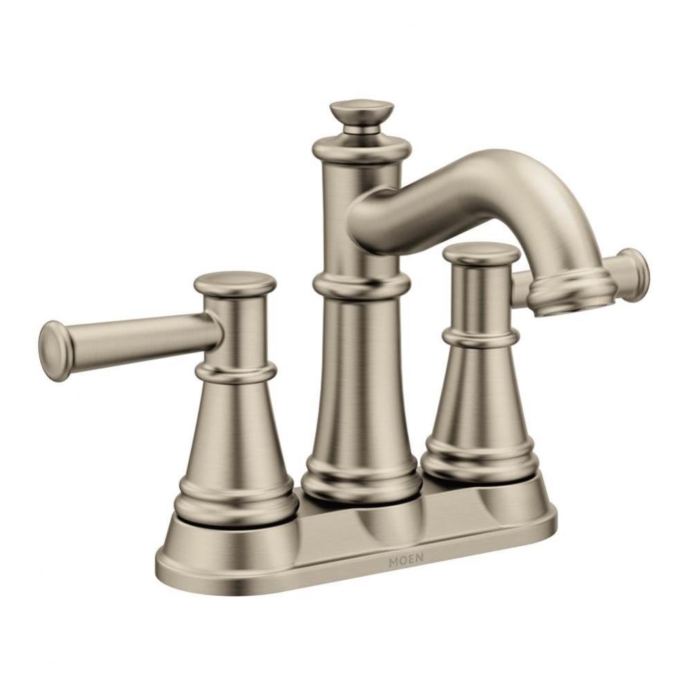 Belfield Two-Handle Centerset Bathroom Faucet, Brushed Nickel