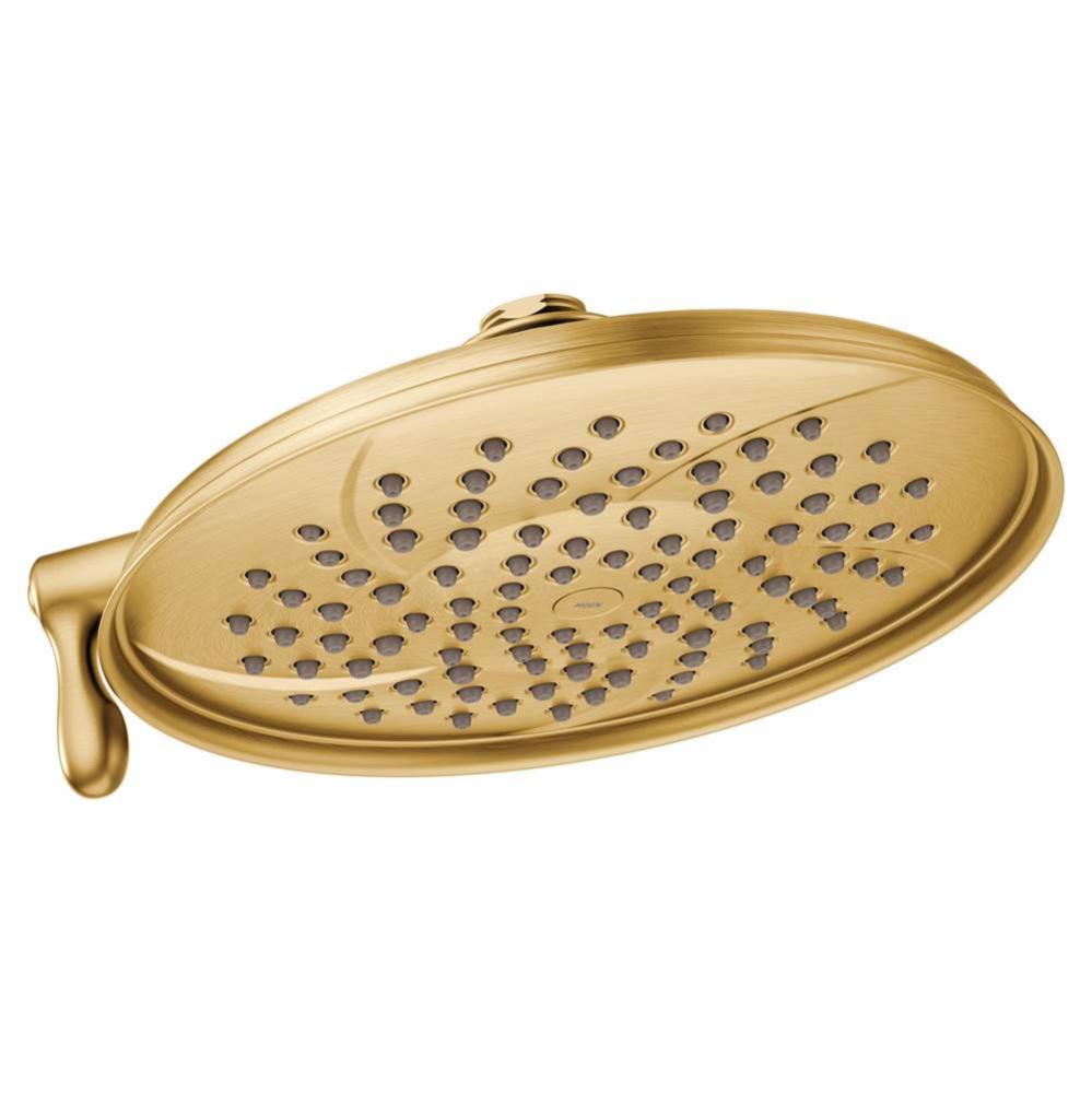 Isabel 8-Inch Two-Function Eco-Performance Showerhead with Immersion Technology, Brushed Gold