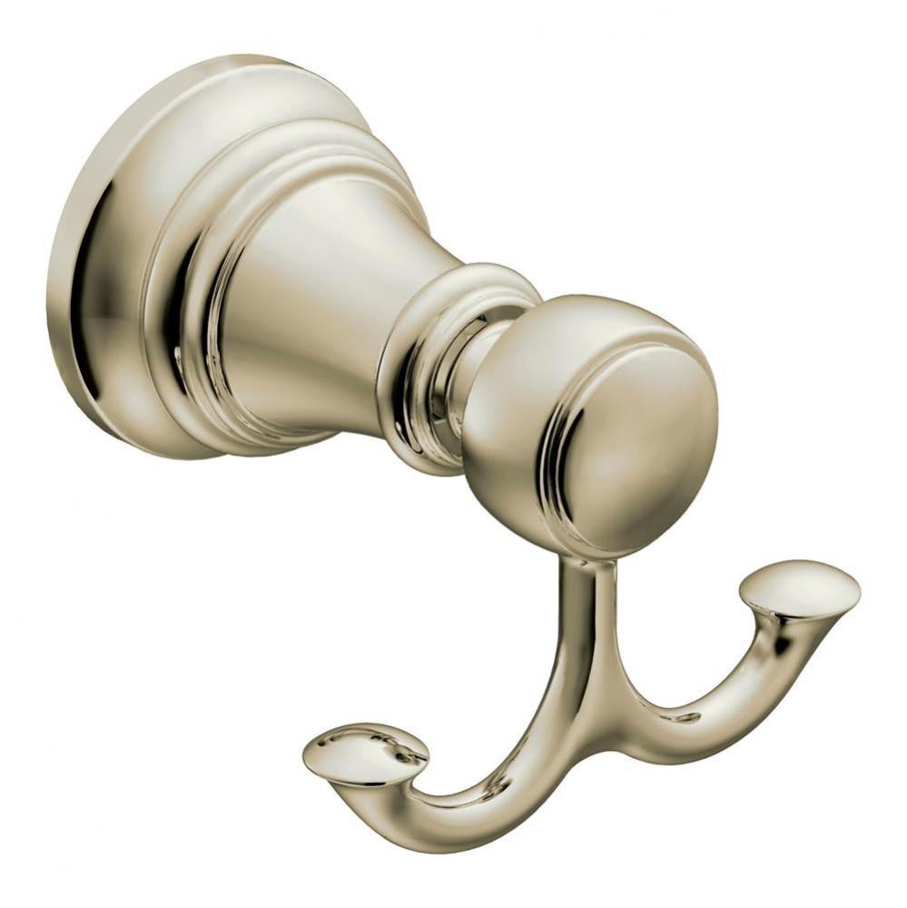 Polished Nickel Double Robe Hook