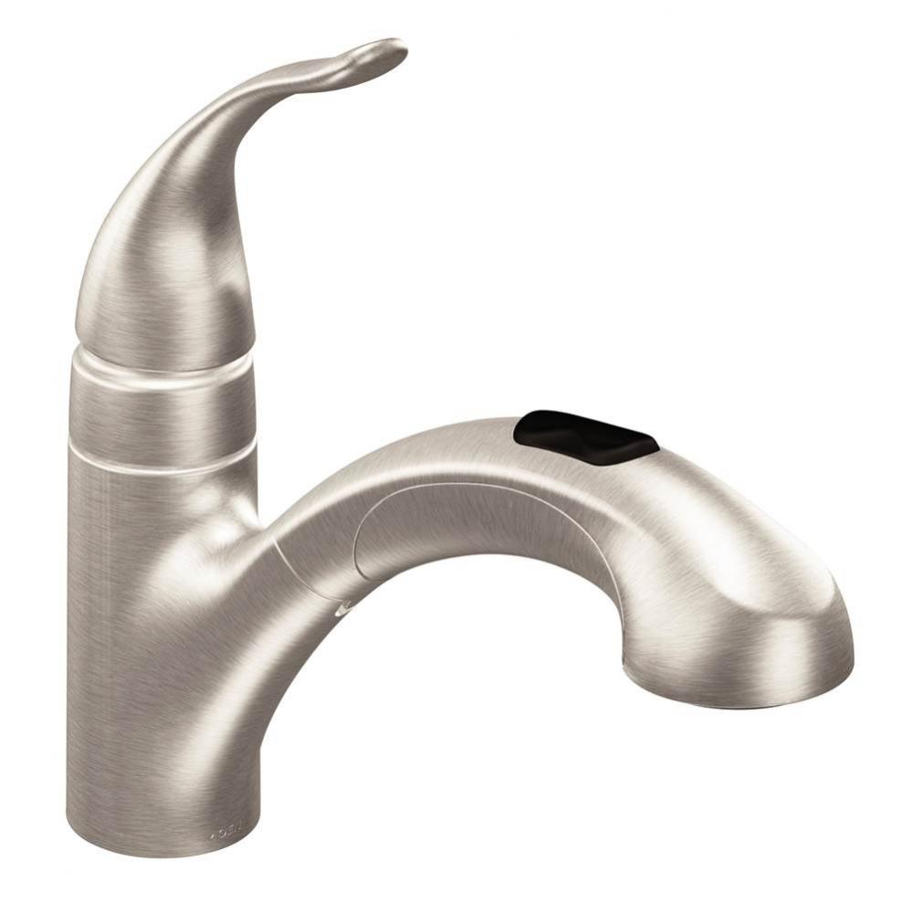 Integra One-Handle Pullout Kitchen or Laundry Faucet Featuring Power Clean, Spot Resist Stainless