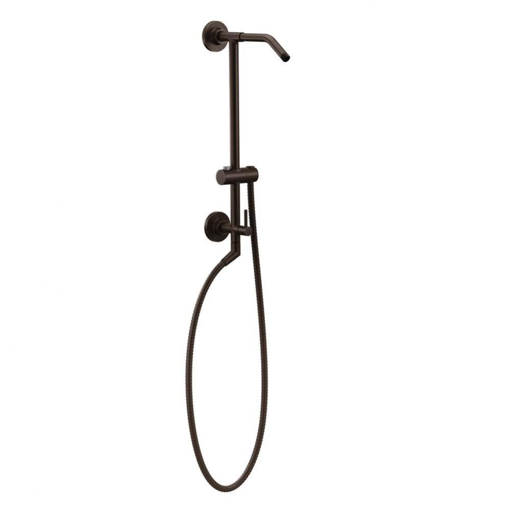 Annex Shower Rail System with 2-Function Diverter in Oil Rubbed Bronze (Valve Sold Separately)