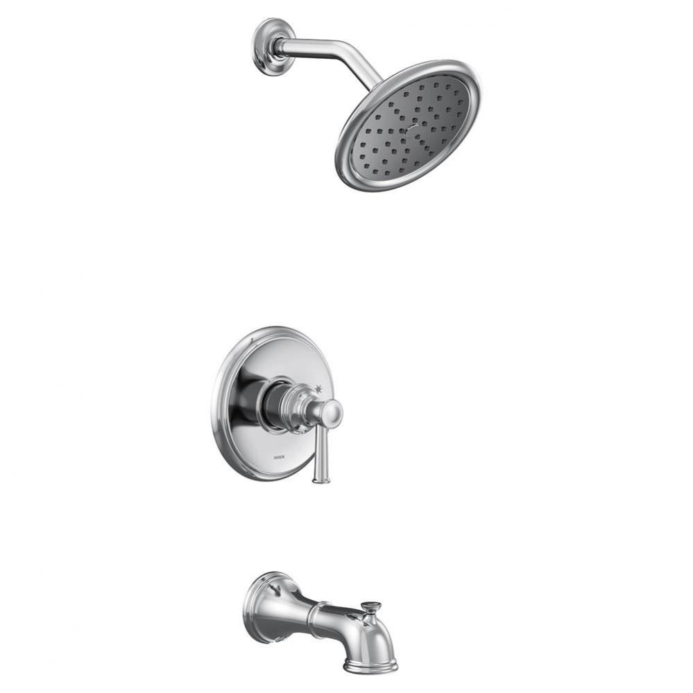 Belfied M-CORE 2-Series Eco Performance 1-Handle Tub and Shower Trim Kit in Chrome (Valve Sold Sep