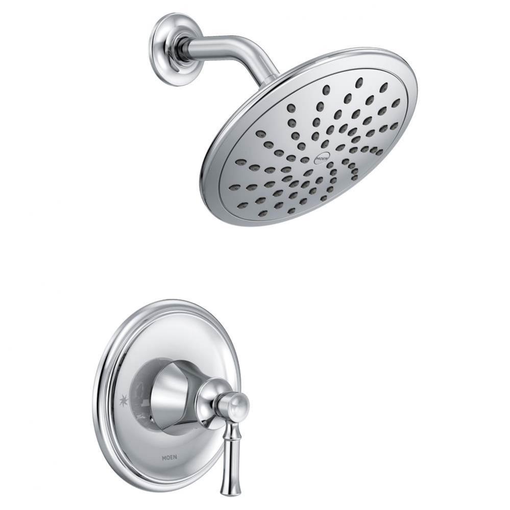 Dartmoor Posi-Temp Rain Shower Single-Handle Shower Only Faucet Trim Kit in Chrome (Valve Sold Sep