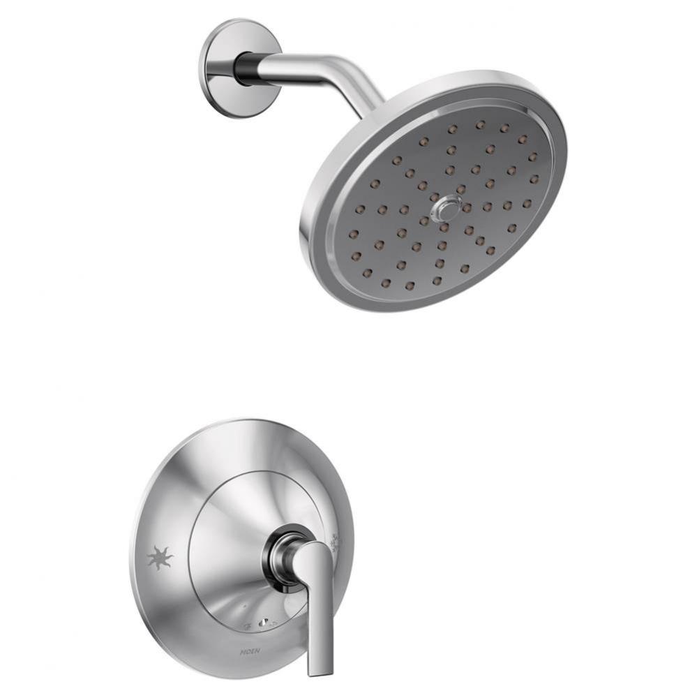Doux 1-Handle Eco-Performance Posi-Temp Shower Faucet Trim Kit in Chrome (Valve Sold Separately)