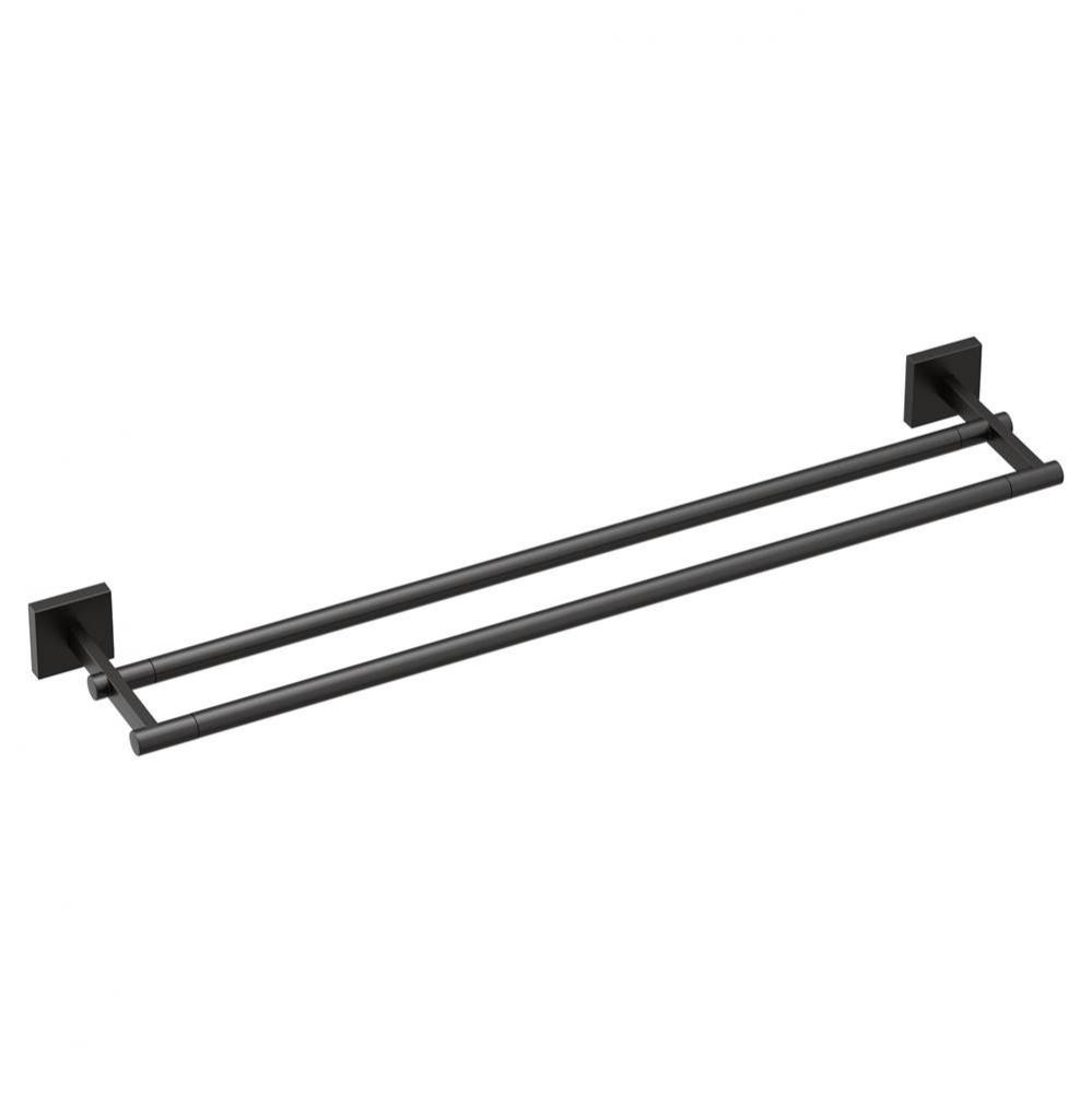 Matte Black 24&apos;&apos; Double Towel Bar