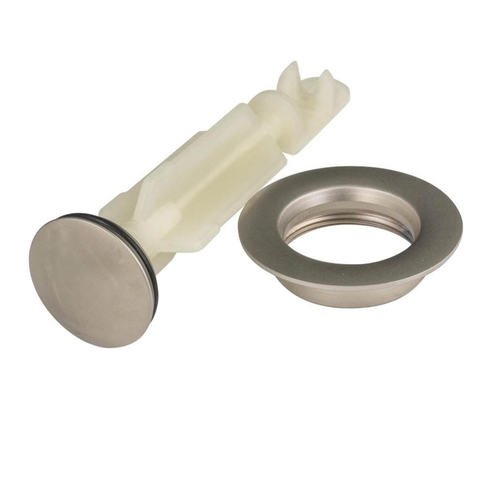 Replacement Bathroom Sink Drain Plug and Seat, Polished Nickel