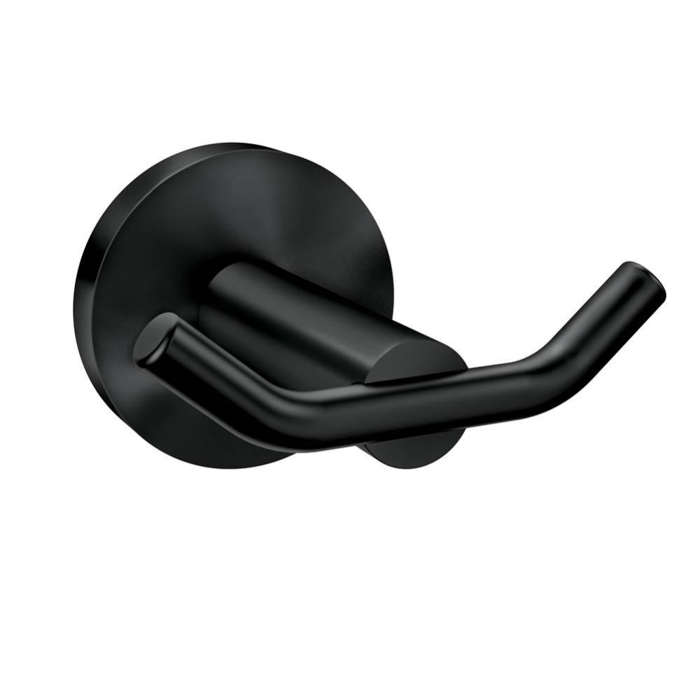 Matte Black Double Robe Hook