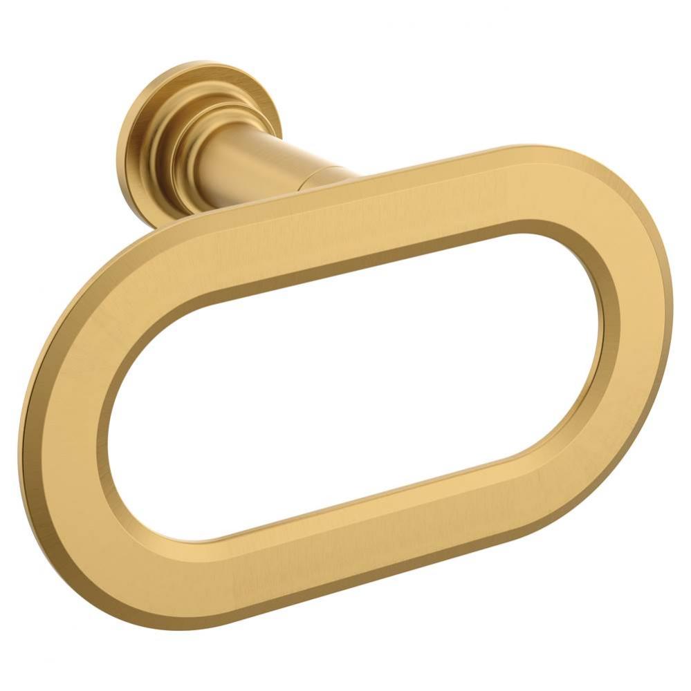 Brushed Gold Towel Ring