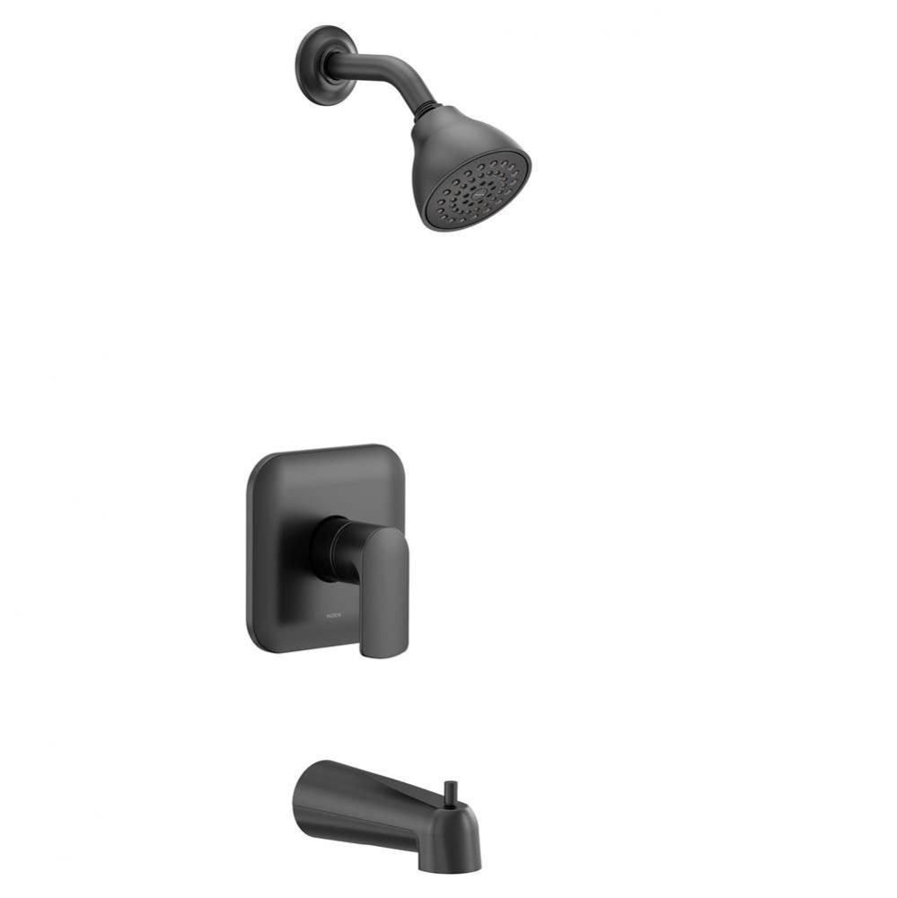 Rizon M-CORE 2-Series Eco Performance 1-Handle Tub and Shower Trim Kit in Matte Black (Valve Sold