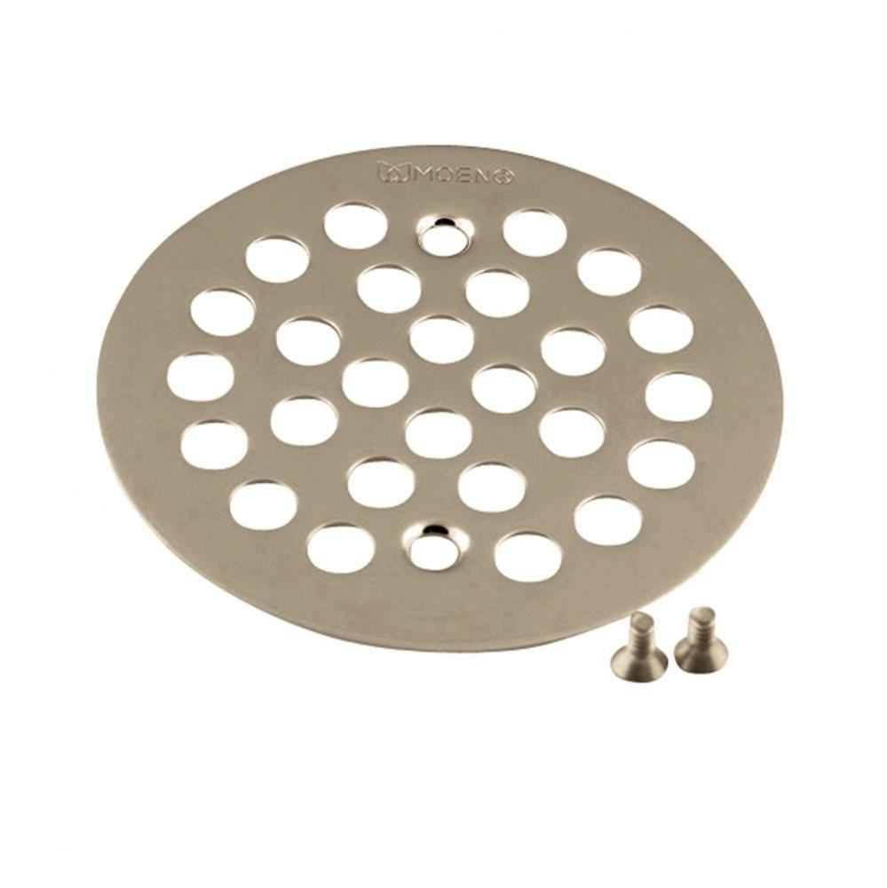 4-1/4-Inch Screw-In Shower Strainer, Brushed Nickel