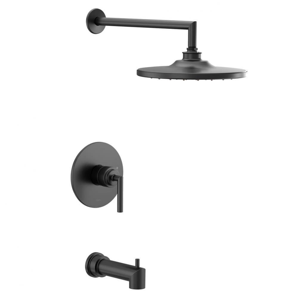 Arris M-CORE 2-Series Eco Performance 1-Handle Tub and Shower Trim Kit in Matte Black (Valve Sold