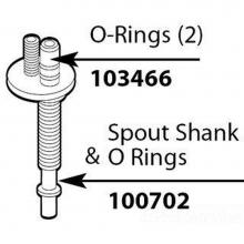 Moen 100702 - WIDESPREAD SPOUT SHANK FOR HYDROLOCK