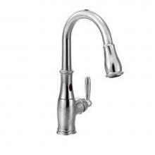 Moen 7185EC - Chrome one-handle pulldown kitchen faucet