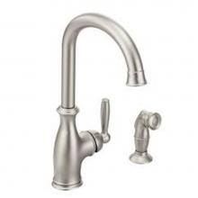 Moen 7735SRS - Spot resist stainless one-handle kitchen faucet