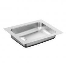 Moen G18195L - 18''x23'' stainless steel 18 gauge single bowl sink