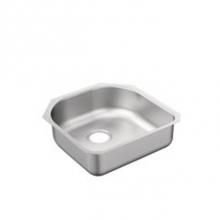 Moen G20160B - 20''x20''x6-1/2'' stainless steel 20 gauge single bowl sink