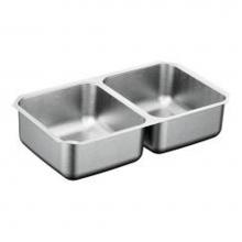 Moen G20210B - 31-1/4''x18'' stainless steel 20 gauge double bowl sink