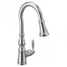 Moen S73004EV2C - Chrome One-Handle Pulldown Kitchen Faucet