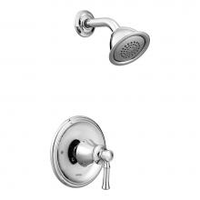 Moen T2182 - Dartmoor Posi-Temp Single-Handle Wall-Mount Shower Only Faucet Trim Kit in Chrome (Valve Sold Sepa