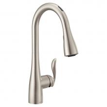 Moen 7594EVSRS - Arbor Smart Faucet Touchless Pull Down Sprayer Kitchen Faucet with Voice Control and Power Boost,