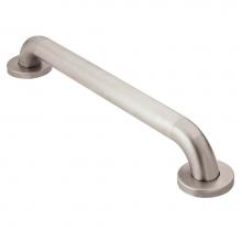 Moen LR8918P - Bathroom Safety 18-Inch Stainless Steel Bathroom Grab Bar with Textured Grip, Peened