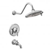 Moen TS32104 - Weymouth 1-Handle Posi-Temp Tub and Shower Trim Kit in Chrome (Valve Sold Separately)