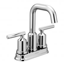 Moen 6150 - Gibson Two-Handle Centerset High Arc Modern Bathroom Faucet with Drain Assembly, Chrome