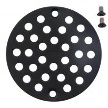 Moen 102763WR - 4-Inch Screw-In Shower Strainer Drain Cover, Wrought Iron