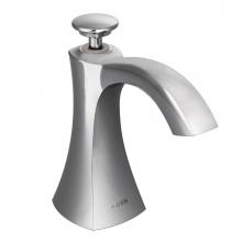Moen S3948C - Transitional Deck Mounted Kitchen Soap Dispenser with Above the Sink Refillable Bottle, Chrome