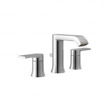 Moen T6708 - Genta LX Two-Handle Widespread Modern Bathroom Faucet, Valve Required, Chrome