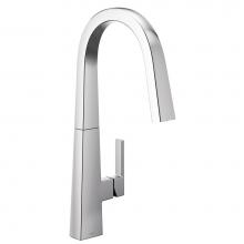 Moen S75005 - Moen S Nio One-Handle Pull-down Kitchen Faucet with Power Clean, Includes Secondary Finish Handle