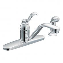 Moen 7051 - Banbury Single-Handle Lever Kitchen Faucet with Side Spray