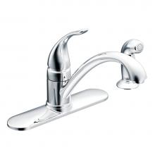 Moen 7082 - Torrance Chrome Single-Handle Lever Kitchen Faucet with Side Spray