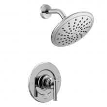 Moen T3002EP - Gibson Posi-Temp Pressure Balancing Modern Shower Only Trim with 8-Inch Rainshower, Valve Required