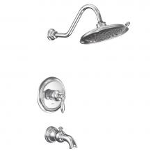 Moen UTS232104EP - Weymouth M-CORE 2-Series Eco Performance 1-Handle Tub and Shower Trim Kit in Chrome (Valve Sold Se