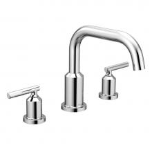 Moen T961 - Gibson Two-Handle Deck Mounted Modern Roman Tub Faucet, Valve Required, Chrome
