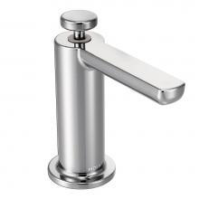Moen S3947C - Modern Deck Mounted Kitchen Soap Dispenser with Above the Sink Refillable Bottle, Chrome