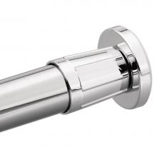 Moen 52-6 - Donner Tension Shower Rod in Chrome with Flanges