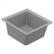Moen GGR3018B - 15.75-Inch Wide x 7-Inch Deep Dual Mount Granite Single Bowl Kitchen or Bar Sink, Gray