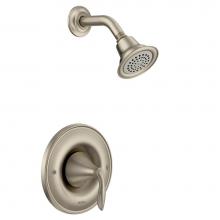 Moen T2132EPBN - Eva Single-Handle Posi-Temp Trim Kit with Eco-Performance Showerhead in Brushed Nickel (Valve Sold