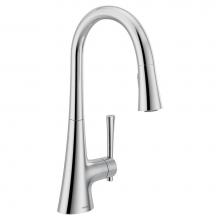 Moen 9126 - KURV Single-Handle Pull-Down Sprayer Kitchen Faucet with Reflex and Power Boost in Chrome