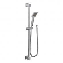 Moen S3879EP - 90 Degree Modern Eco-Performance Handshower Handheld Shower with 30-Inch Slide Bar and 69-Inch Met