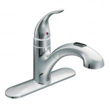 Moen 67315C - Integra One-Handle Pullout Kitchen or Laundry Faucet Featuring Power Clean, Chrome