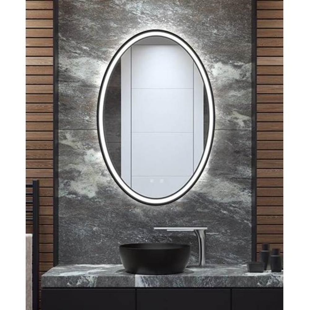 Brilliance - Matte Black Lighted Mirrors