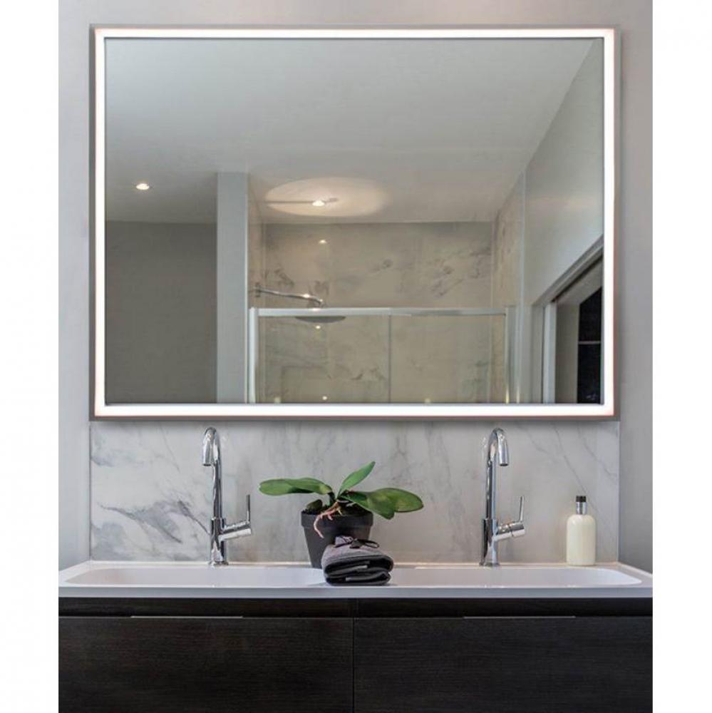 Radiance - Silver Frame Lighted Mirror