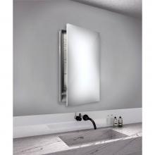 Electric Mirror SIM-2340-RT - Simplicity 23.25w x 40h  Mirrored Cabinet - Right hinged